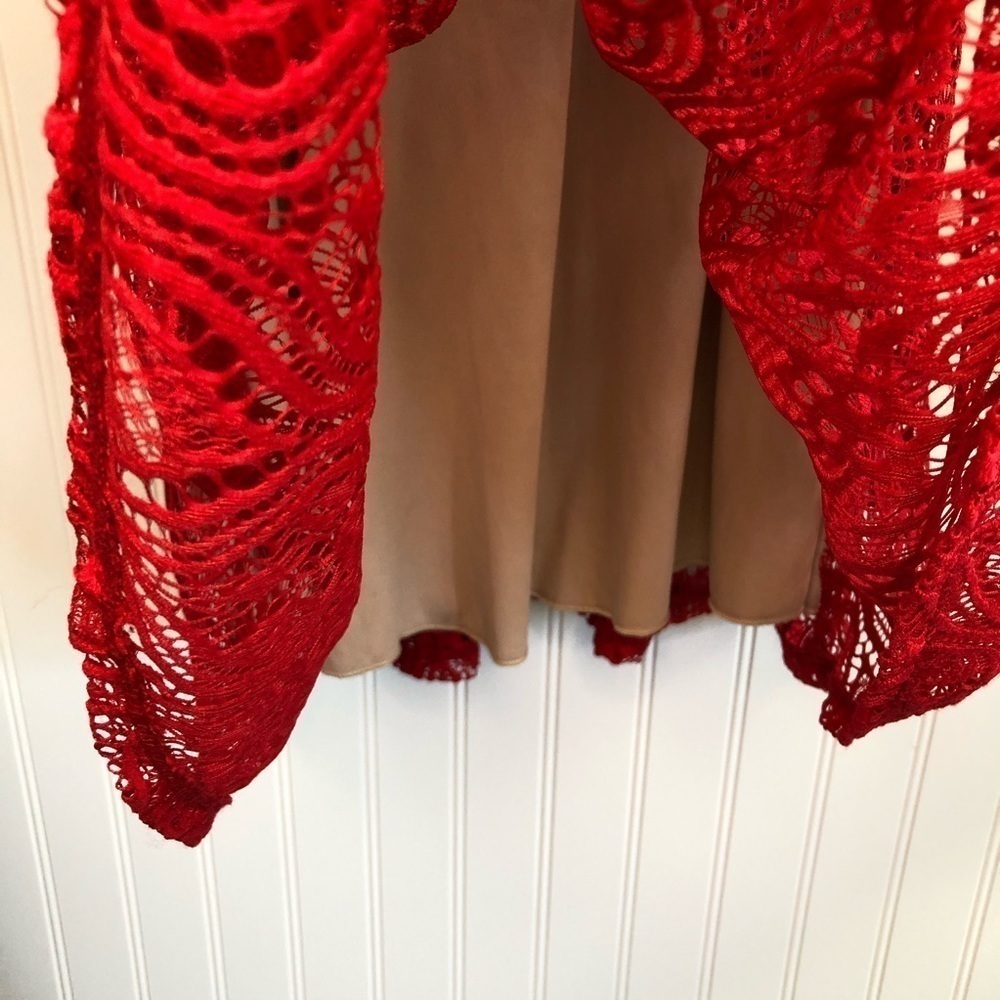 Speechless Red Lace Fit and Flare Dress Sz XS - Picture 8 of 14